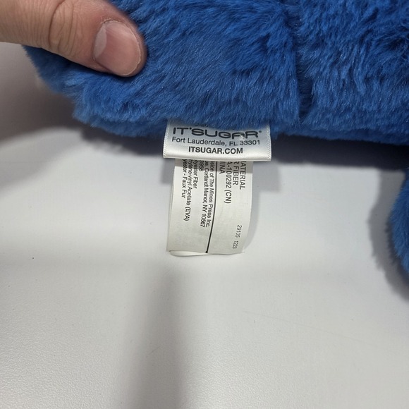 It's Sugar Sour Patch Kids Blue Plush Stuffed Toy 16" Candy Mascot - Picture 3 of 7